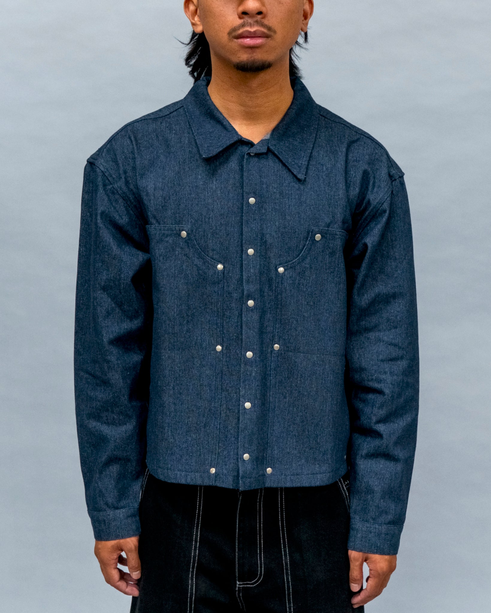 Double Knee L/S Shirt - Denim