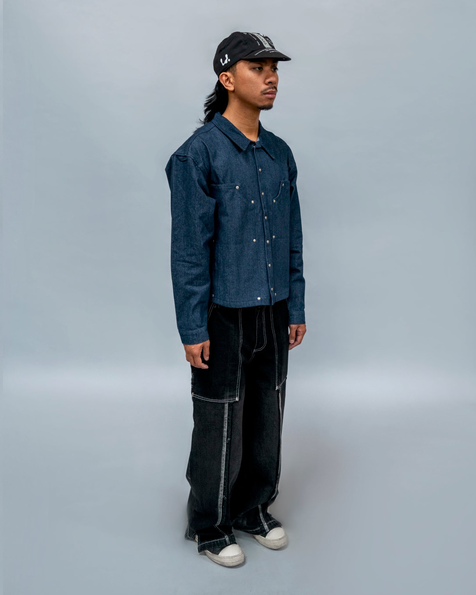 Double Knee L/S Shirt - Denim