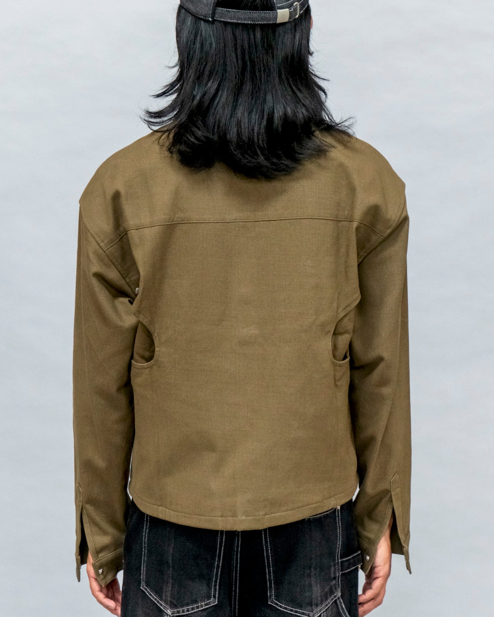 Double Knee L/S Shirt - Army Green